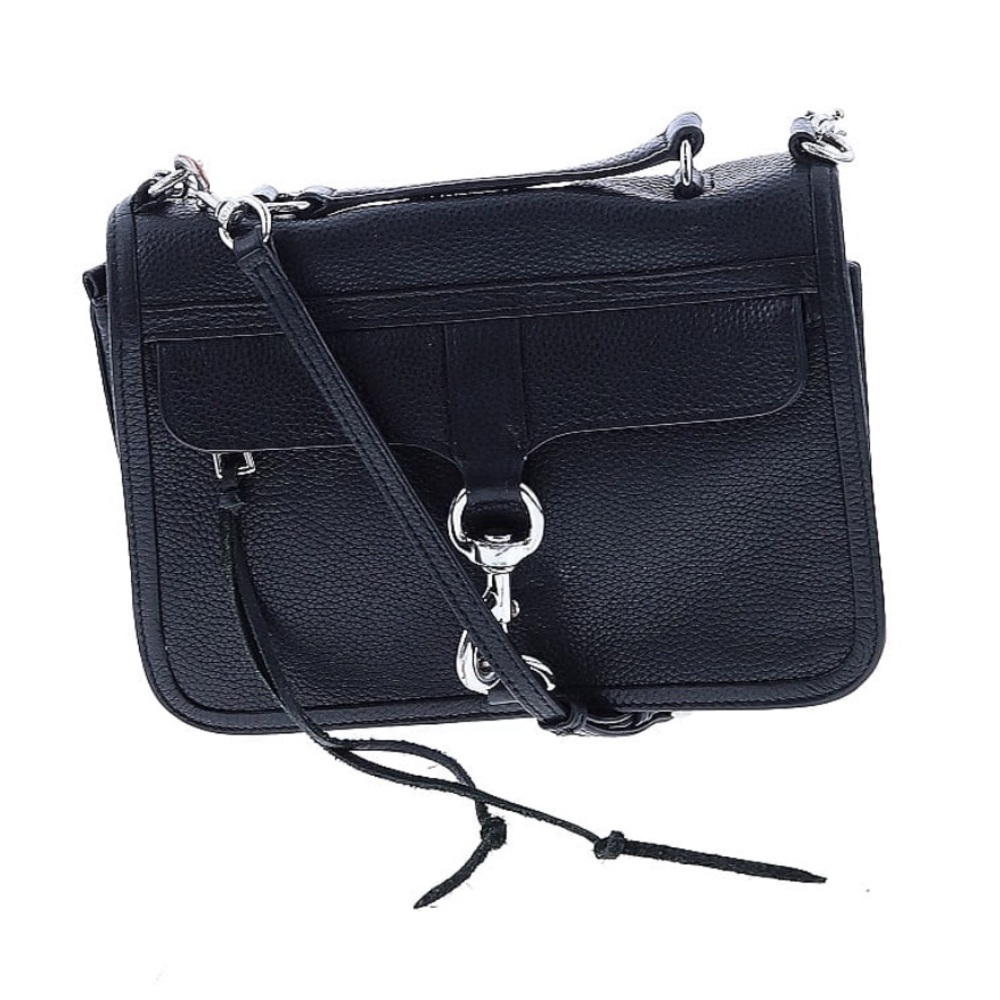 Rebecca Minkoff Flap-Top Crossbody Bag Black Leather